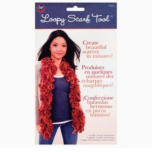 Make easy quick scarves, Loopy scarf tool by Boyce